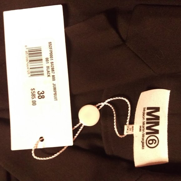 New MM6 Maison Martin Margiela Black Tuxedo Jumpsuit Romper - Picture 4 of 4